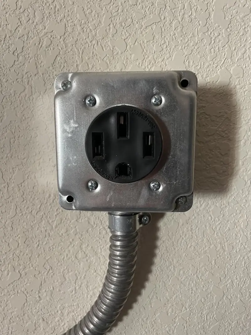 NEMA 14-50 outlet installed for Smart Home Electrical in La Center